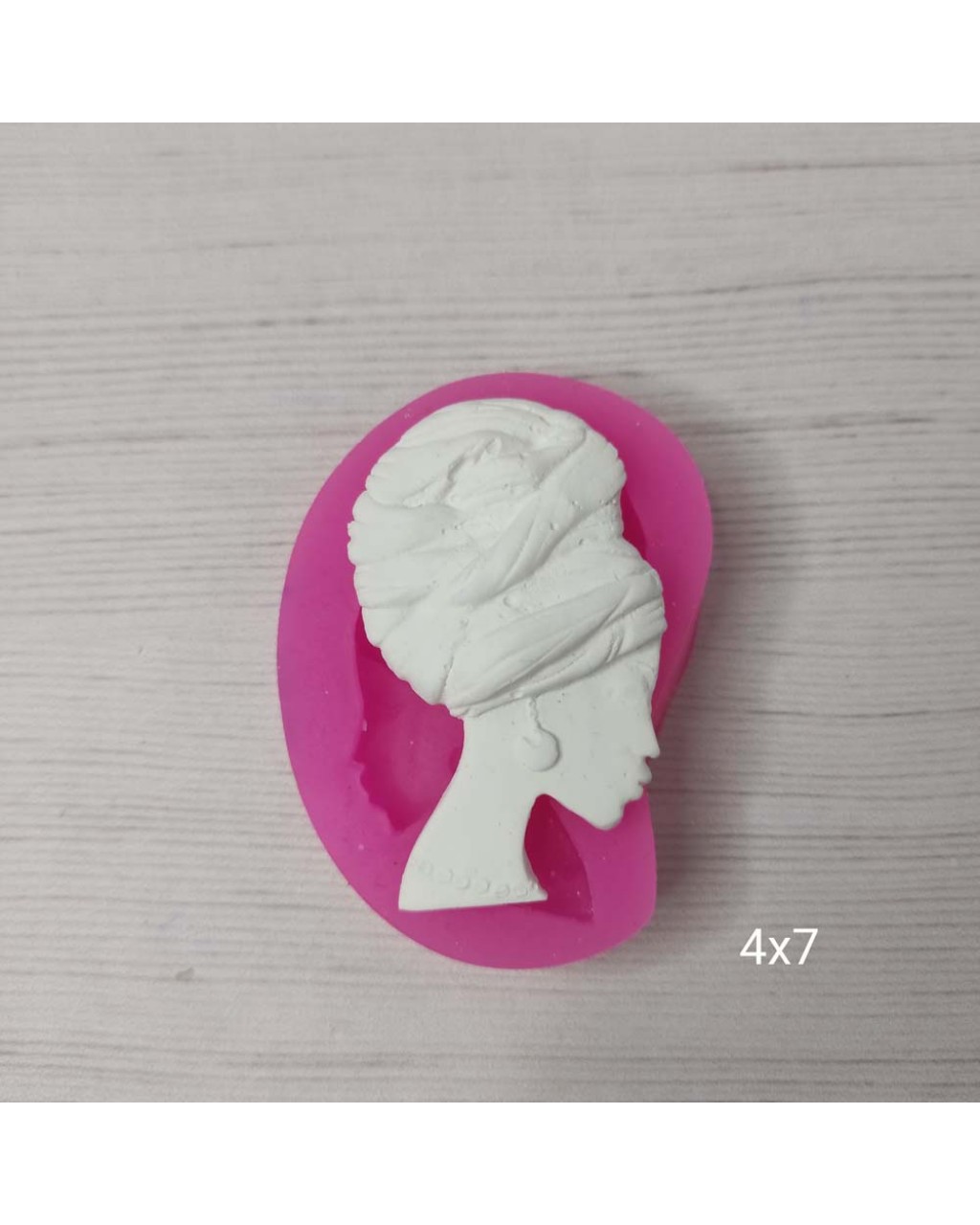 YY0576-Zenci Kız 2D Silikon Kalıp-4X7