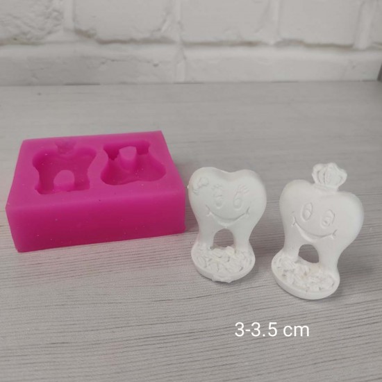 YY0584-2Li Diş Tabanlıklı Kral Taçlı Silikon Kalıp-3-3,5 YY0584-2Li Diş Tabanlıklı Kral Taçlı Silikon Kalıp-3-3,5