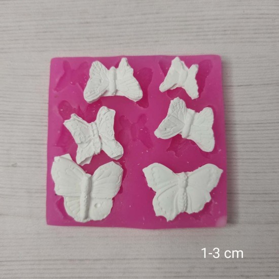 YY0592 Altılı Kelebek Silikon Kalıp