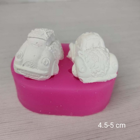 YY0682 Çiçek Motifli İkili Araba Silikon Kalıp