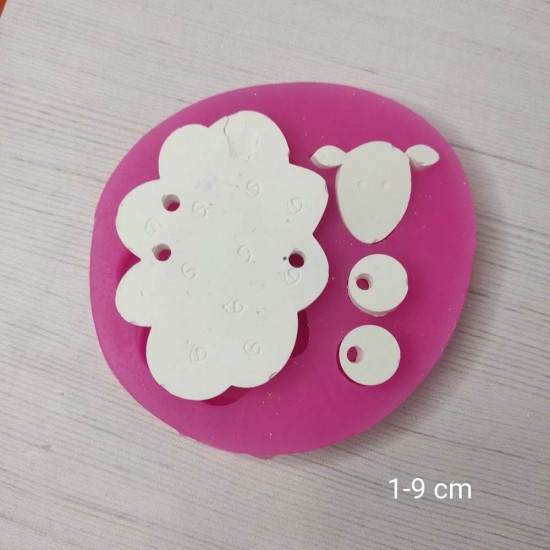 YY0713 Parçalı Koyun Seti Silikon Kalıp