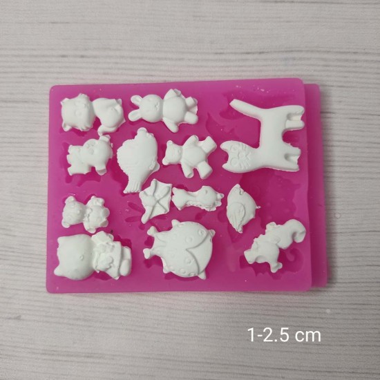 YY0730 Çoklu Model Hello Kıty Kedi Ayıcık Silikon Kalıp