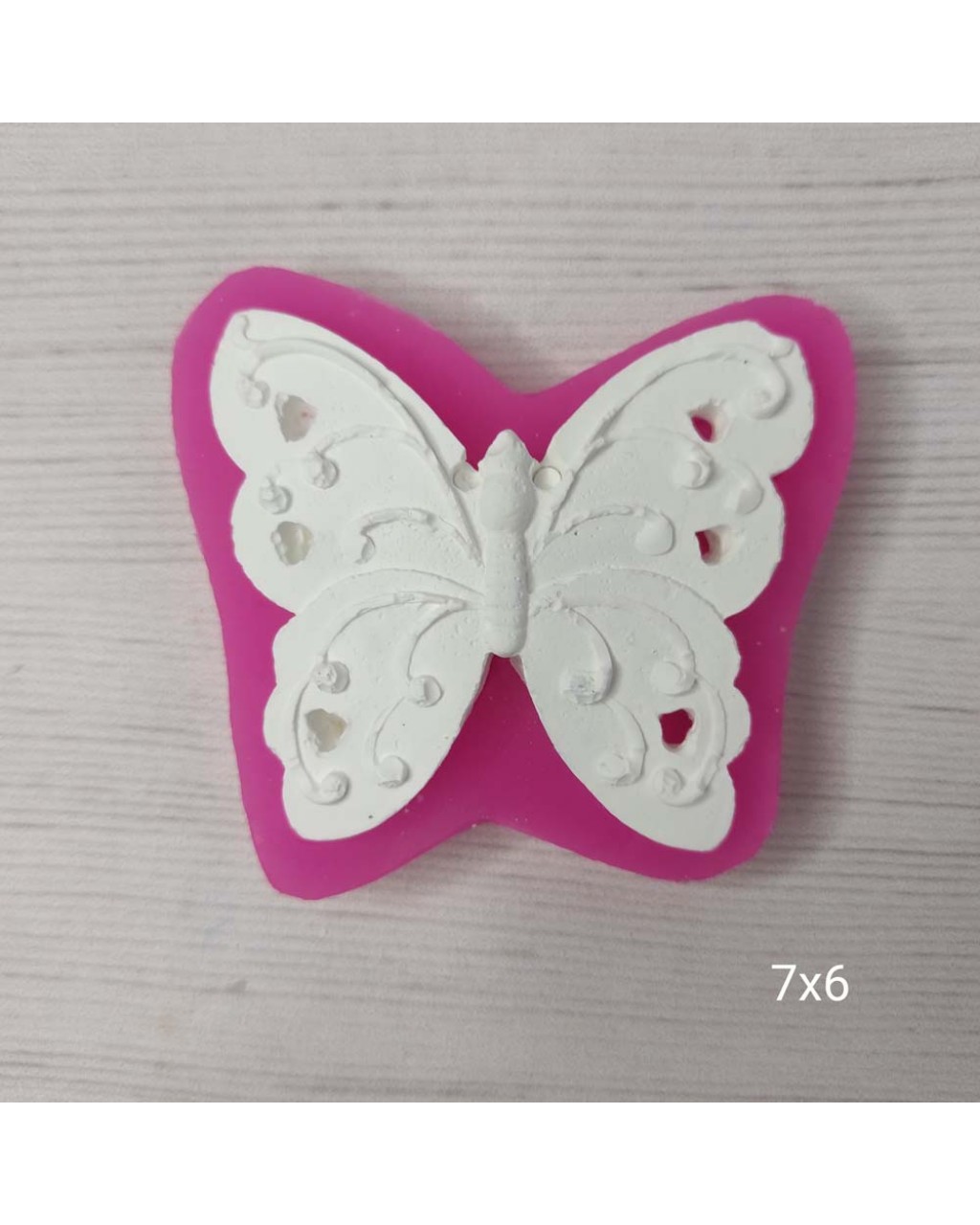 YY0739 Kanatları Kalp Delikli Kelebek Silikon Kalıp