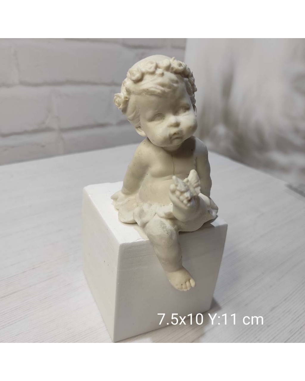 YY0844 Ayağı Kelebekli Oturan Bebek(Küp Dahil Değil) Silikon Kalıp