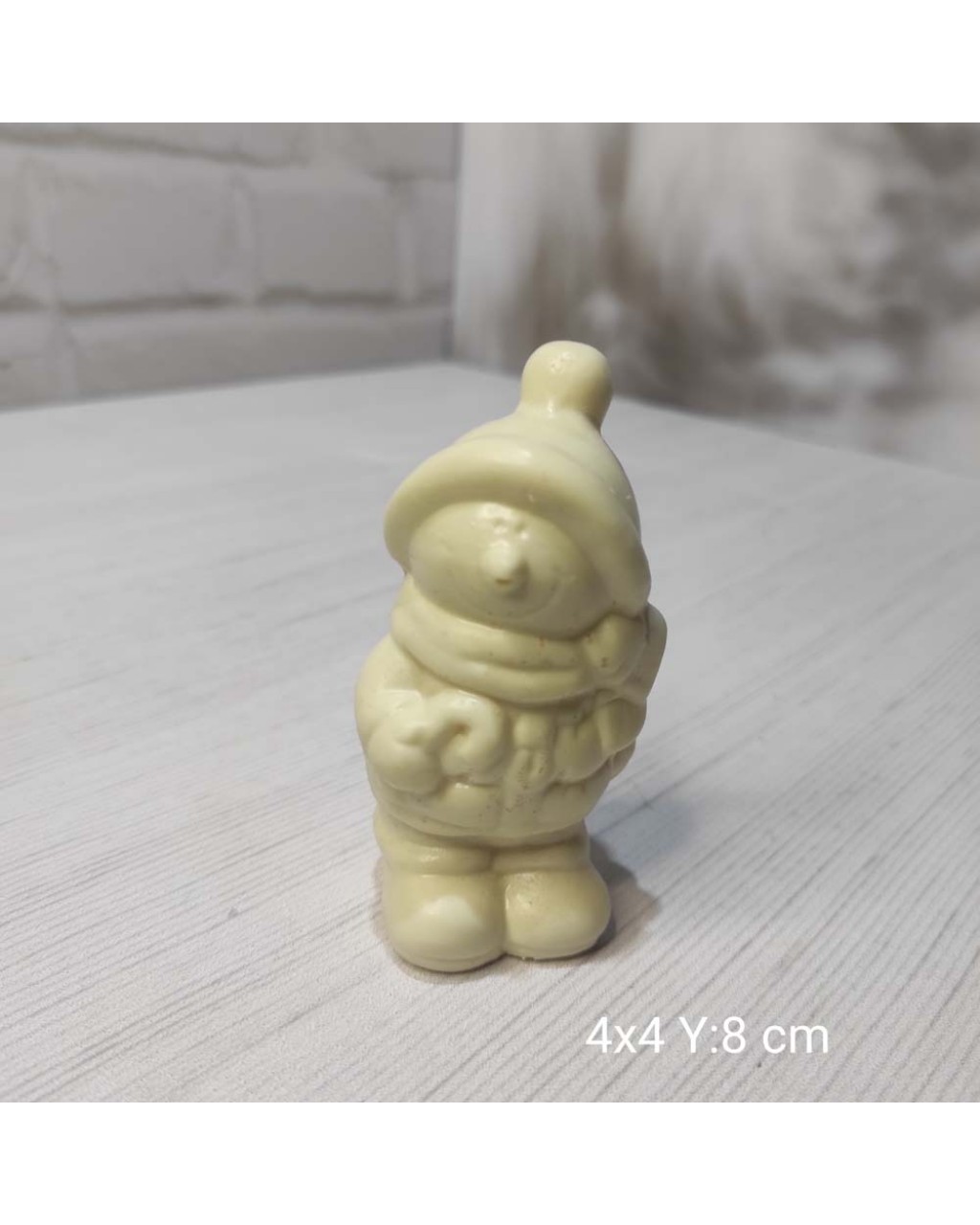 YY0850 Elinde Şemsiye Tutan Kardan Adam Silikon Kalıp