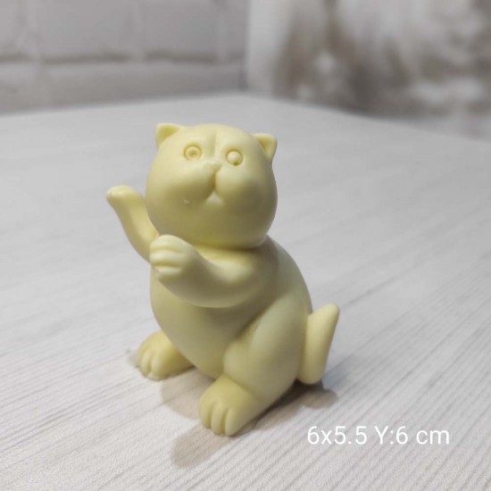 YY0856 Uzanan Kedi Silikon Kalıp