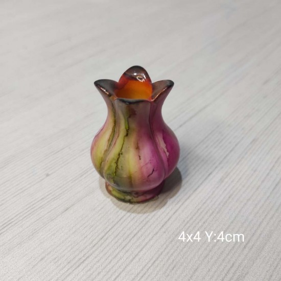 YY0873-Lale Vazo Silikon Kalıp