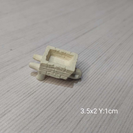 YY0885 Minyatür Duvar Örgülü El Arabası Silikon Kalıp