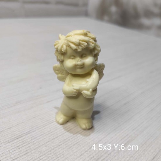 YY0894 Elinde Ay Tutan Melek Çocuk Silikon Kalıp