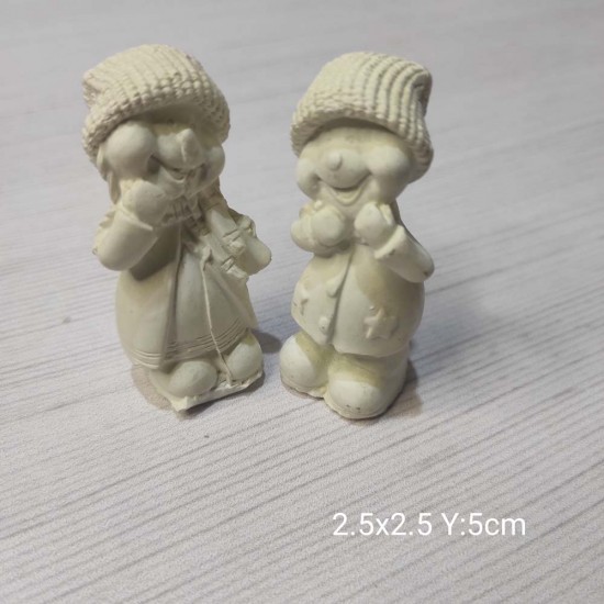 YY0906 Kışlık Kıyafetli Erkek Kız Silikon Kalıp