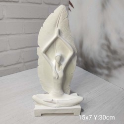 YY0910-Yoga Yapan Kız 30cm Silikon Kalıp