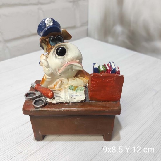 YY0943 Masadaki Sıkılmış Köpek Silikon Kalıp