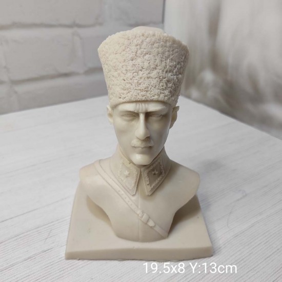 YY0968 Atatürk Büst Biblo Silikon Kalıp