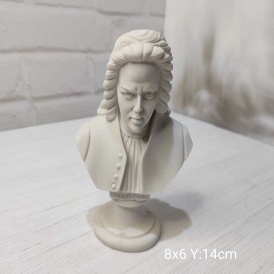 YY0971 Kaideli Mozart Büst Biblo Silikon Kalıp