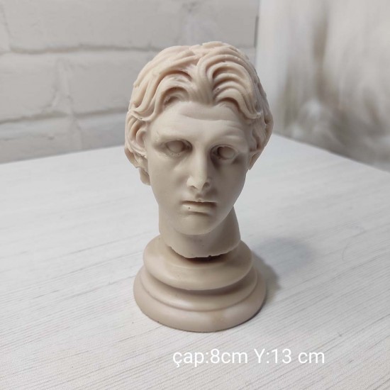 YY0975 Büyük İskender Büst Silikon Kalıp