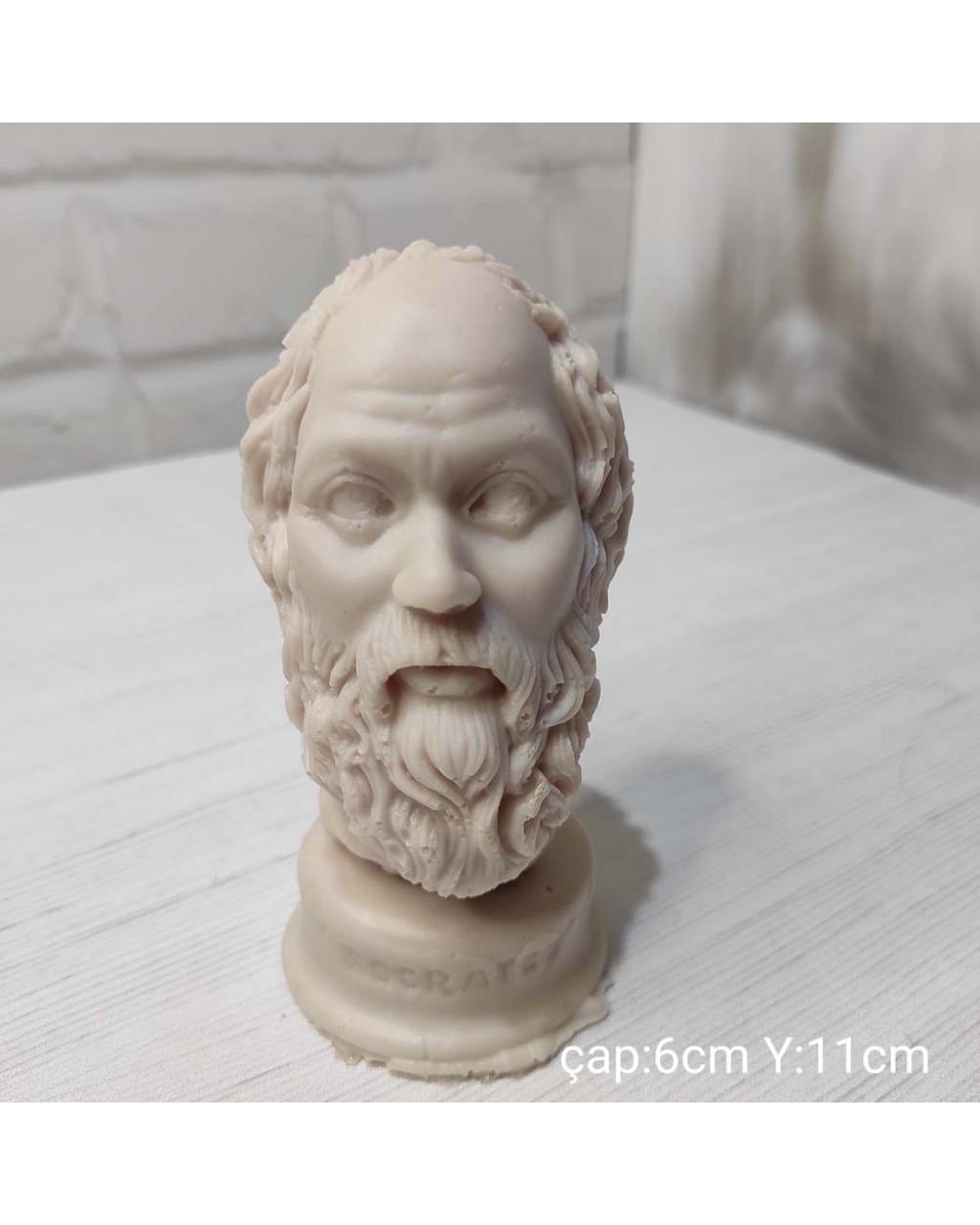 YY0976 Sokrates Büst Silikon Kalıp