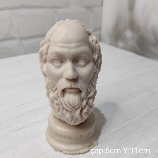 YY0976 Sokrates Büst Silikon Kalıp