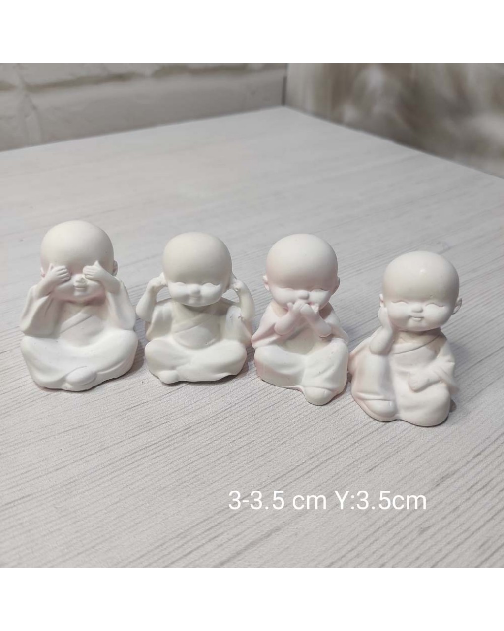YY0979 Dörtlü Buda Biblo Silikon Kalıp