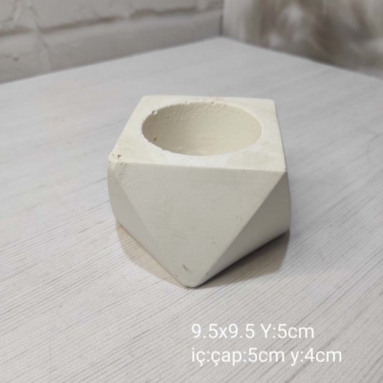 YY0995-Geometrik Saksı Silikon Kalıp