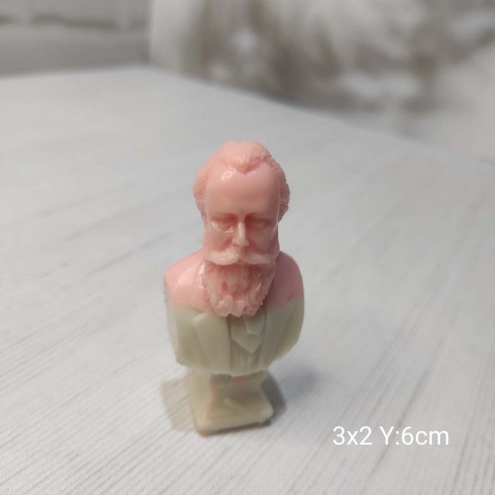 YY1153-Büst Erkek Biblo Silikon Kalıp