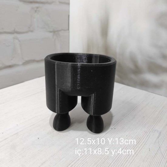 YY1252 Ayaklı Saksı Silikon Kalıp – Sevimli ve Şık Dekoratif Hediye!