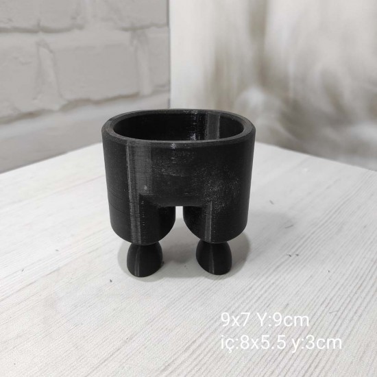 YY1253 Ayaklı Saksı Silikon Kalıp – Sevimli ve Şık Dekoratif Hediye!