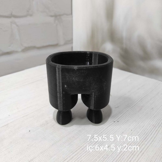 YY1254 Sevimli Ayaklı Saksı Silikon Kalıp – Şık ve Eğlenceli Dekoratif Hediye!