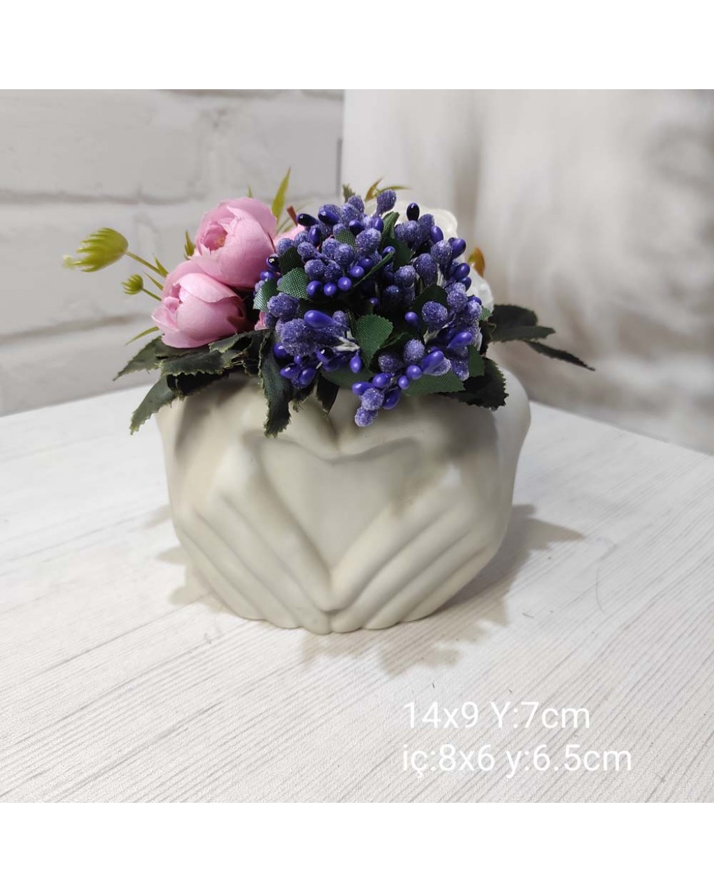 YY1311-Elli Kalp Saksı Silikon Kalıp