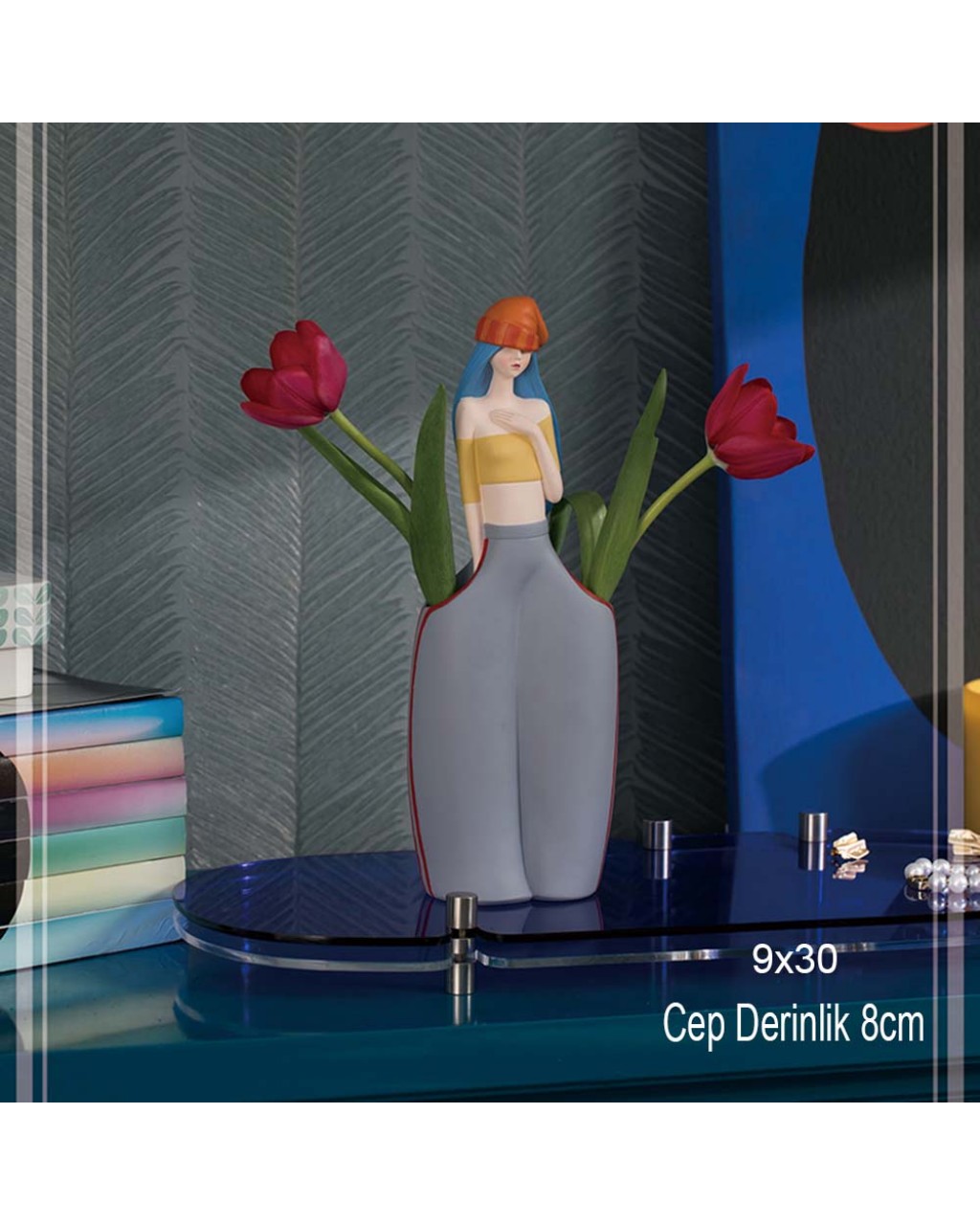 YY1341-Hiphop Kız Cepli Model Silikon Kalıp