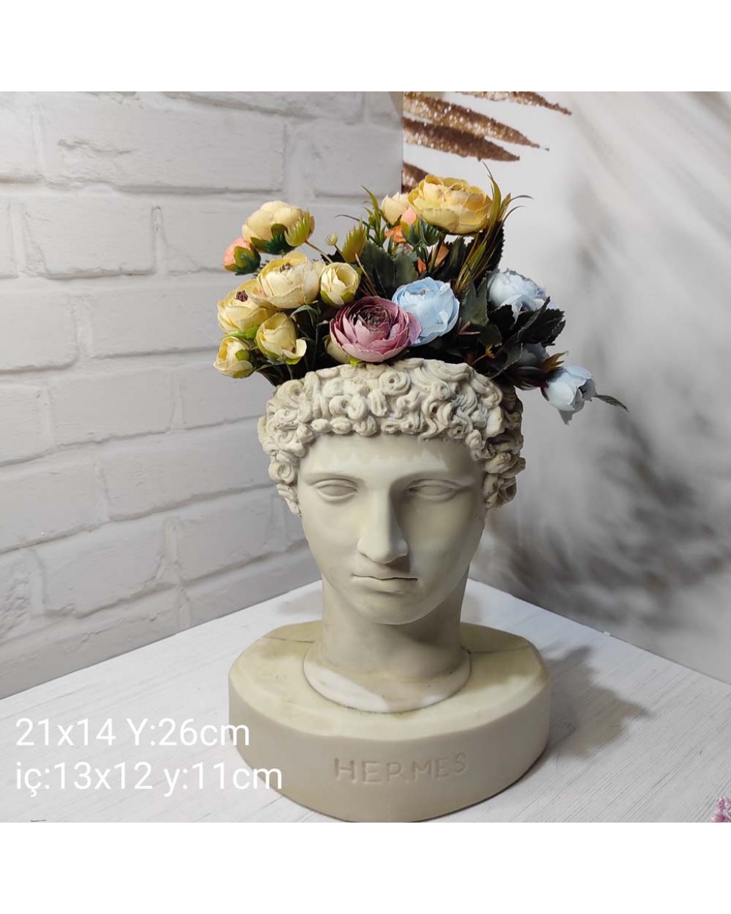 YY1390 Hermes Kaideli Büst Saksı Silikon Kalıp: Sanat ve Doğayı Buluşturan Anlamlı Hediye! YY1390 Hermes Kaideli Büst Saksı Silikon Kalıp: Sanat ve Doğayı Buluşturan Anlamlı Hediye!