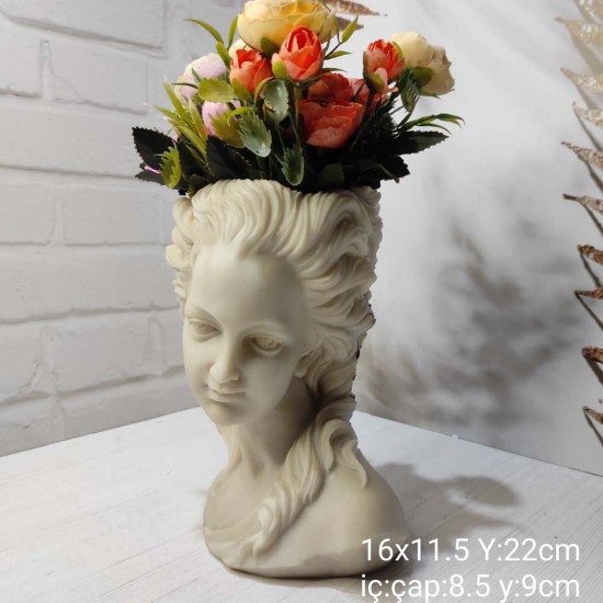 YY1391 Jülyet Saksı Silikon Kalıp: Klasik ve Zarif Bir Dekoratif Seçenek!