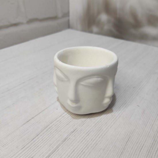 Yüz Figürlü Saksı Silikon Kalıp • El Yapımı Dekoratif Saksı Tasarımları için Hediye Seçeneği!