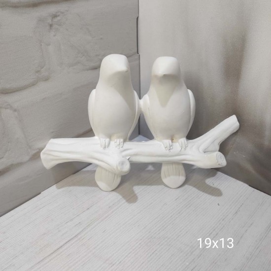 YY1458-Dal Üzerinde 2 Li Kuş Silikon Kalıp