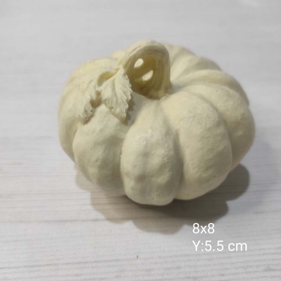 YY1515-Kabak 5.5cm Sapı Yapraklı Silikon Kalıp