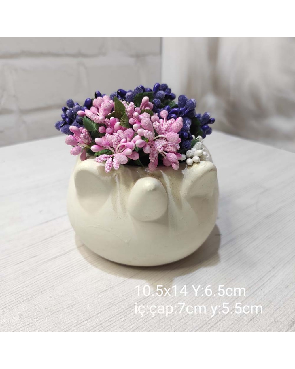 YY1522-Unıcorn Saksı Boynuzlu Silikon Kalıp