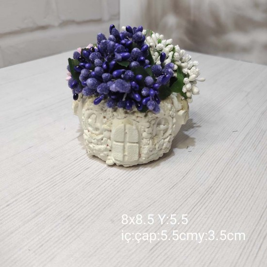 YY1525-Ev Saksı Silikon Kalıp