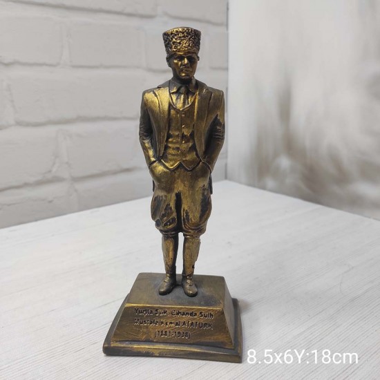 YY1569 Atatürk Heykel Biblo Silikon Kalıp: Tarihi ve Sanatı Birleştiren Anlamlı Bir Hediye!