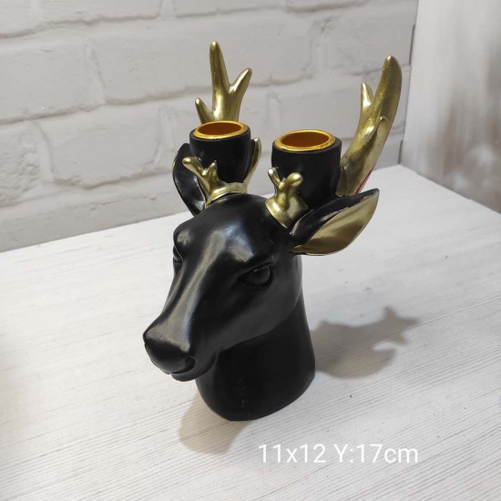 YY1572 Geyik Çubuk Mumluk Silikon Kalıp: Doğadan İlham Alan Zarif Tasarım!