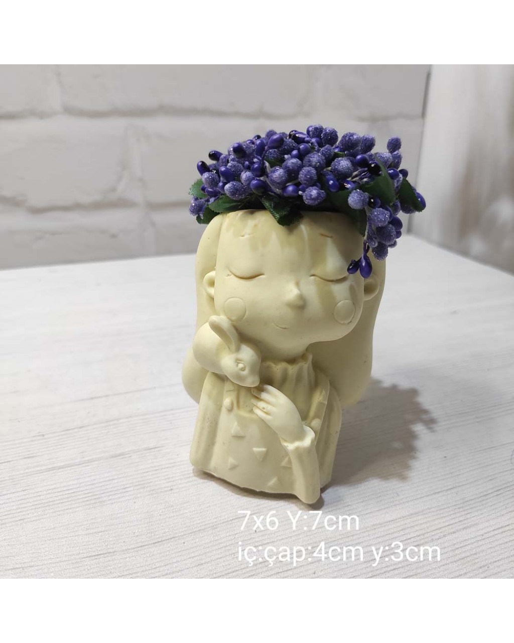 YY1577 Kucağında Tavşan Tutan Kız Saksı Silikon Kalıp – Sevimli ve Anlamlı Dekoratif Tasarım! YY1577 Kucağında Tavşan Tutan Kız Saksı Silikon Kalıp – Sevimli ve Anlamlı Dekoratif Tasarım!