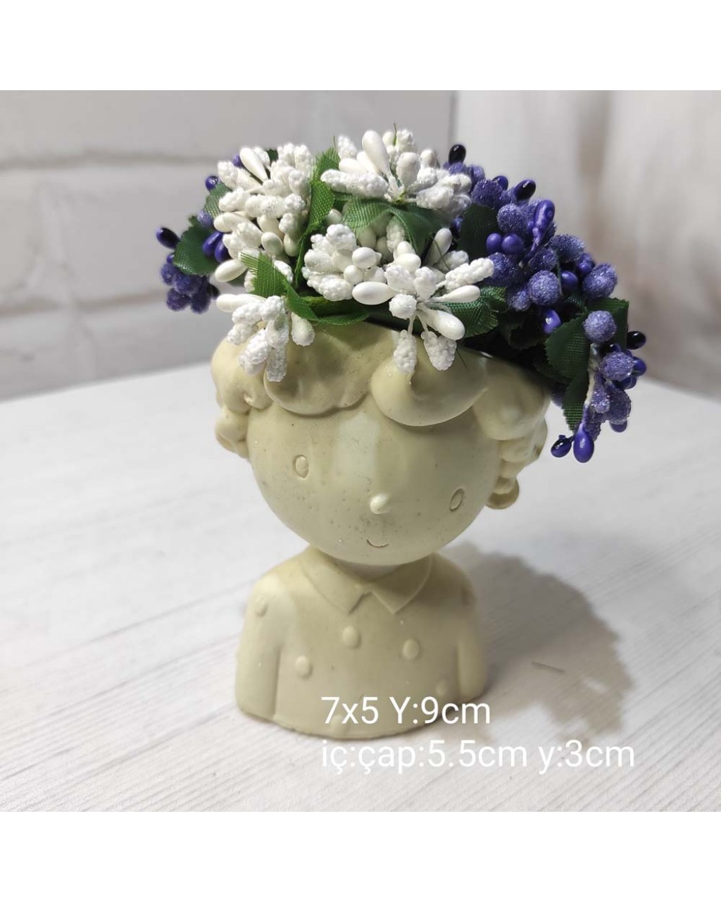 YY1584 Düğmeli Gömlekli Sevimli Çocuk Saksı Silikon Kalıp – Zarif ve Şık Dekoratif Tasarım! YY1584 Düğmeli Gömlekli Sevimli Çocuk Saksı Silikon Kalıp – Zarif ve Şık Dekoratif Tasarım!