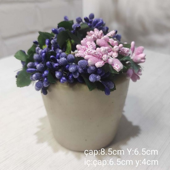 YY1602-Silindir Saksı Uzun Silikon Kalıp