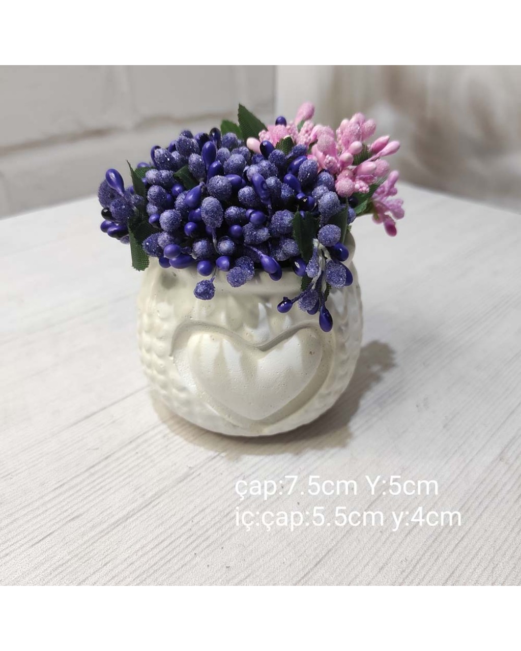 YY1636 Kalp Çıkıntılı Saksı Silikon Kalıp – Sevgi Dolu ve Şık Hediye!