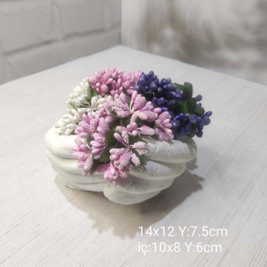 El Figürlü Saksı Silikon Kalıp • El Yapımı Dekoratif Saksı ve Hediye Seçeneği!