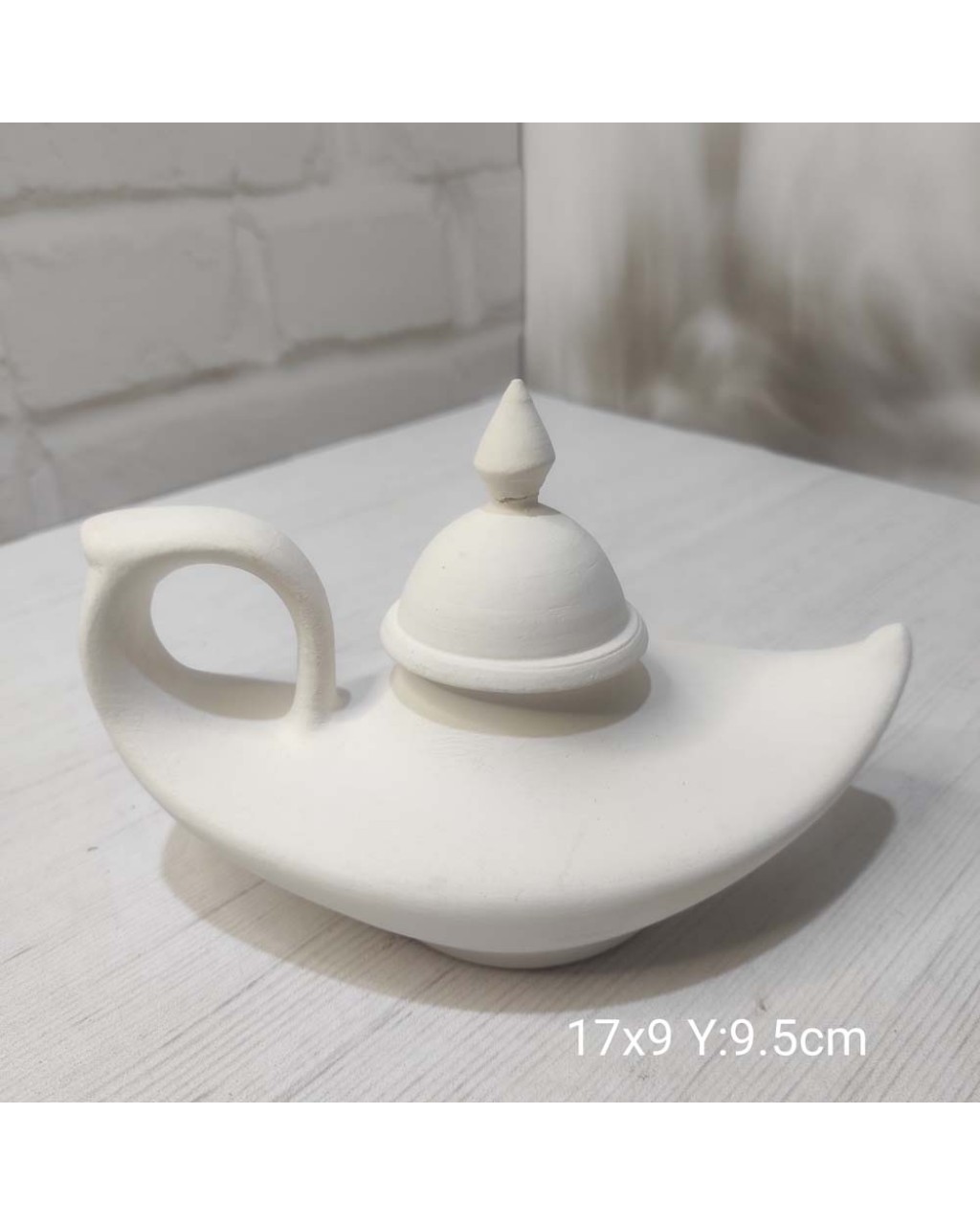 YY1753-Alaattin Lambası Kandil Mumluk Kapaklı Sivri Uçlu Silikon Kalıp