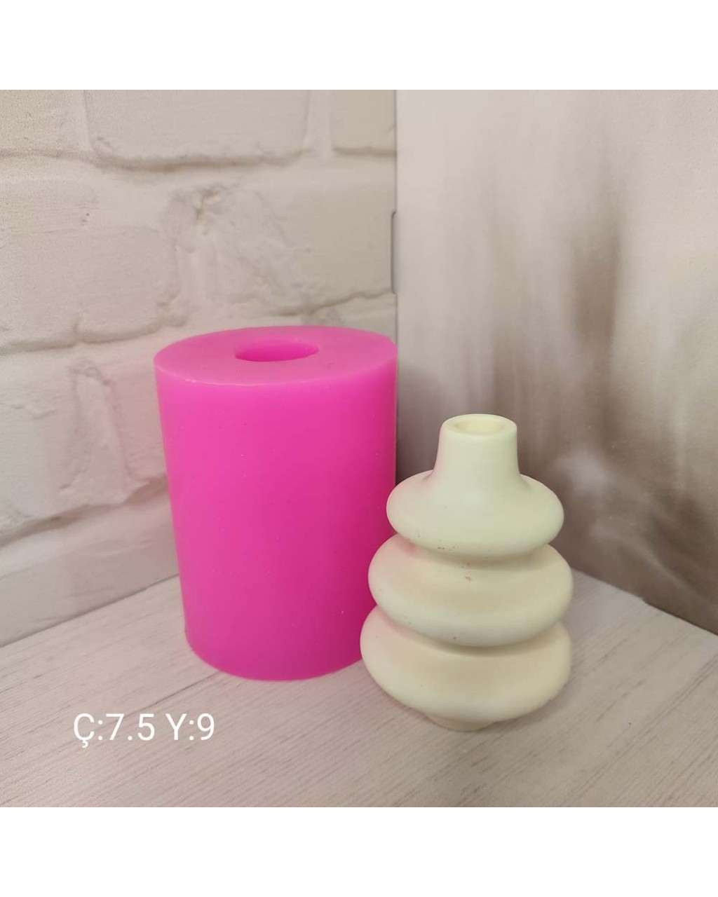 YY1799-Hm Minimal Boğumlu Vazo Silikon Kalıp