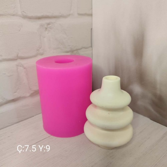 YY1799-Hm Minimal Boğumlu Vazo Silikon Kalıp