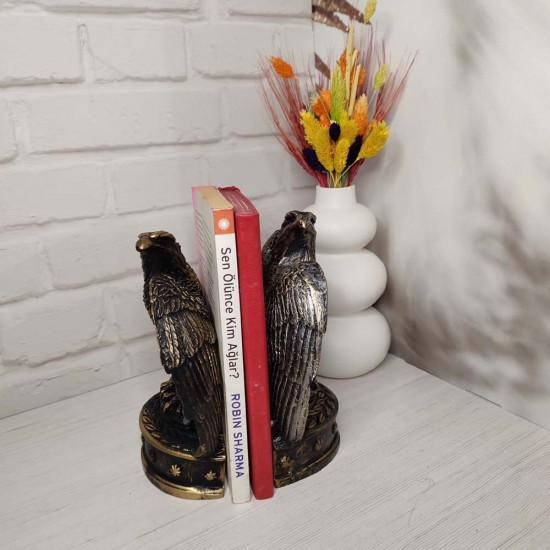 YY1921 Asalet ve Gücün Simgesi: 2’li Kartal Biblo Kitaplık Silikon Kalıp!