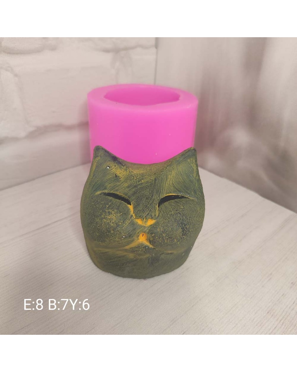 YY1924-Kedi Çubuk Tütsülük Silikon Kalıp