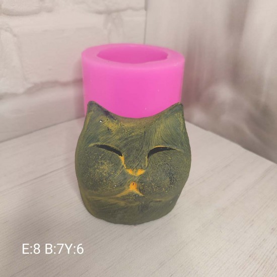 YY1924-Kedi Çubuk Tütsülük Silikon Kalıp