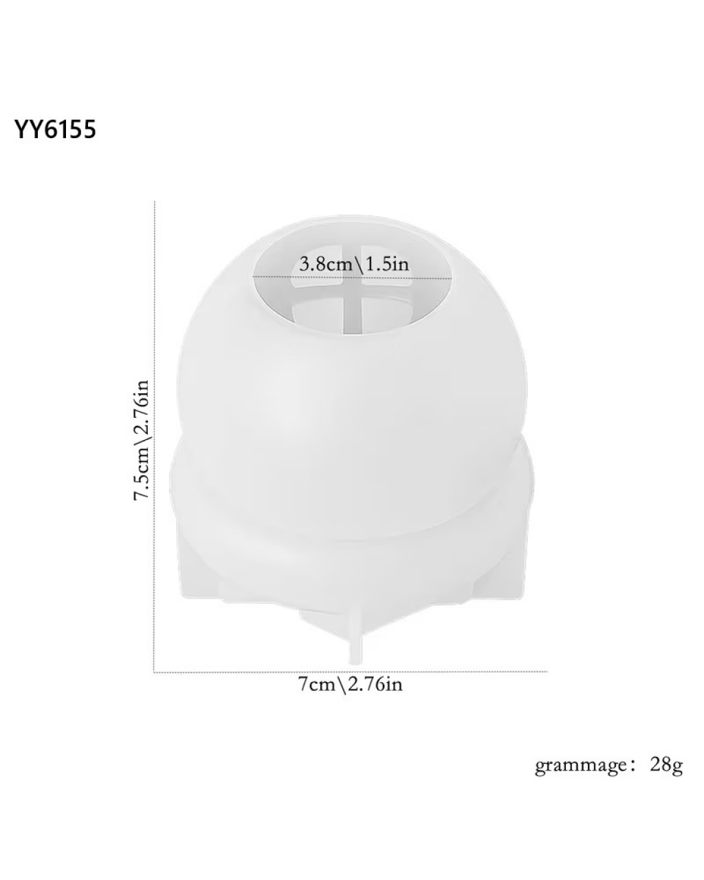 YY6155 MANTAR EV MUM BİBLO SİLİKON KALIP